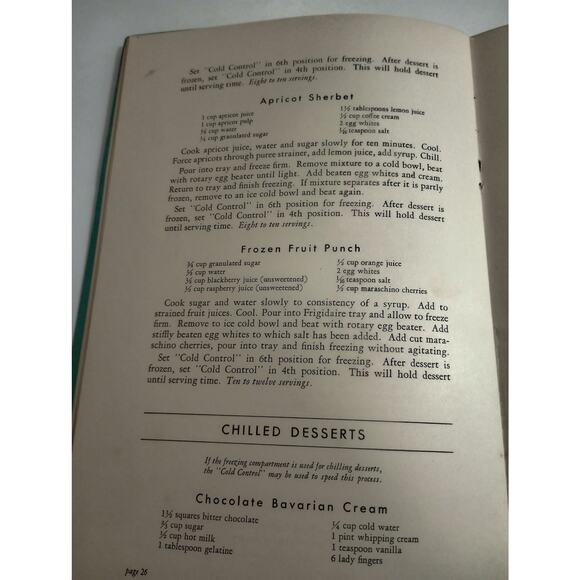 Vintage Frigidaire Refrigerators Recipes Cook Book Miss Verna L. Miller (bb2) - Picture 9 of 10